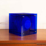 Lampada da tavolo LOP Quadrata Piccola Blu