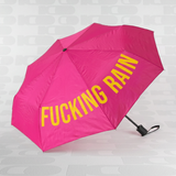 Fisura Ombrello rosa pieghevole  “Fucking Rain”