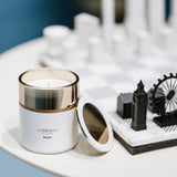 Candela profumata Lui&Lei “Nice To Meet You” in vetro nero e argento – 250 g