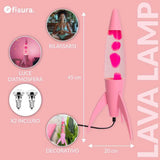 Lampada Lava Rocket Rosa Fisura