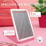Specchio Portatile con LED "Better late than ugly" – Fisura