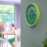 Orologio da Parete Verde "Every Hour is Happy Hour" – Fisura