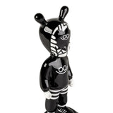 Scultura in porcellana "L'ospite – Piccolo" di Díaz-Faes in bianco e nero. Serie limitata. LLADRÓ