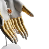Porcelain sculpture "Abundance Mudra" white and gold LLADRÓ