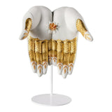 Porcelain sculpture "Abundance Mudra" white and gold LLADRÓ