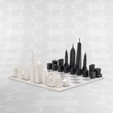 Set di scacchi Skyline Chess "Special Edition Two City" Londra vs New York