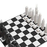 Set di scacchi Skyline Chess "The Chicago City Edition" con scacchiera in cartone