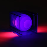 Lampada da tavolo LOP Quadrata Piccola Blu