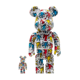 MEDICOM TOY - 400% & 100% BEARBRICK SET - KEITH HARING #09 DANCING DOGS