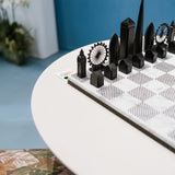 Set di scacchi Skyline Chess "The London City Edition" con scacchiera in cartone