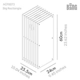 Lampada LOP Rettangolare Grande Rossa - BANG