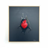 ALESSANDRO FLAMINIO - CUORE SACRO RED ON BLUE 2024 1/1